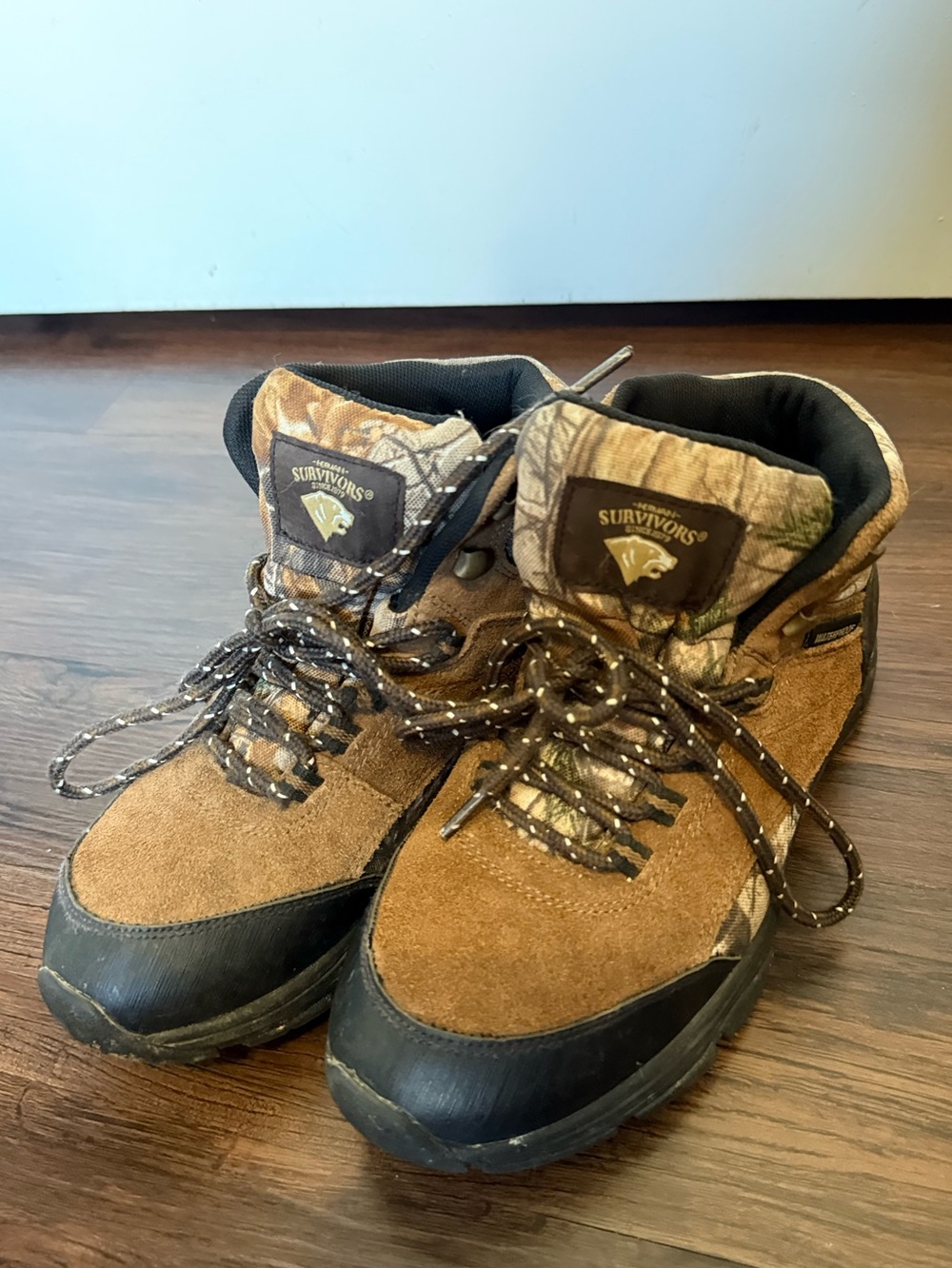 Herman Survivors Men’s Camo Waterproof Ankle Lace Up Hunting Boots 7.5 Wide